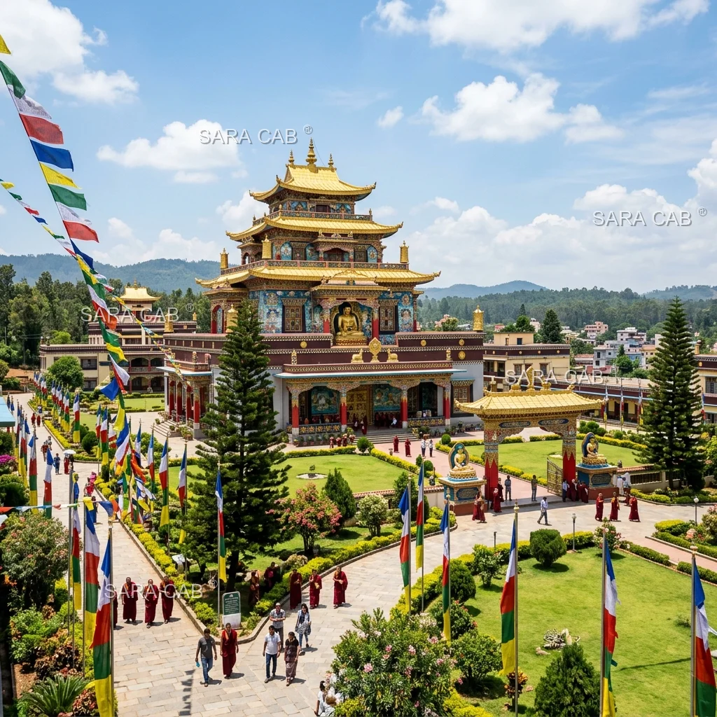 Bylakuppe Tibetan Golden Temple Cabs - SARA CAB Mysore