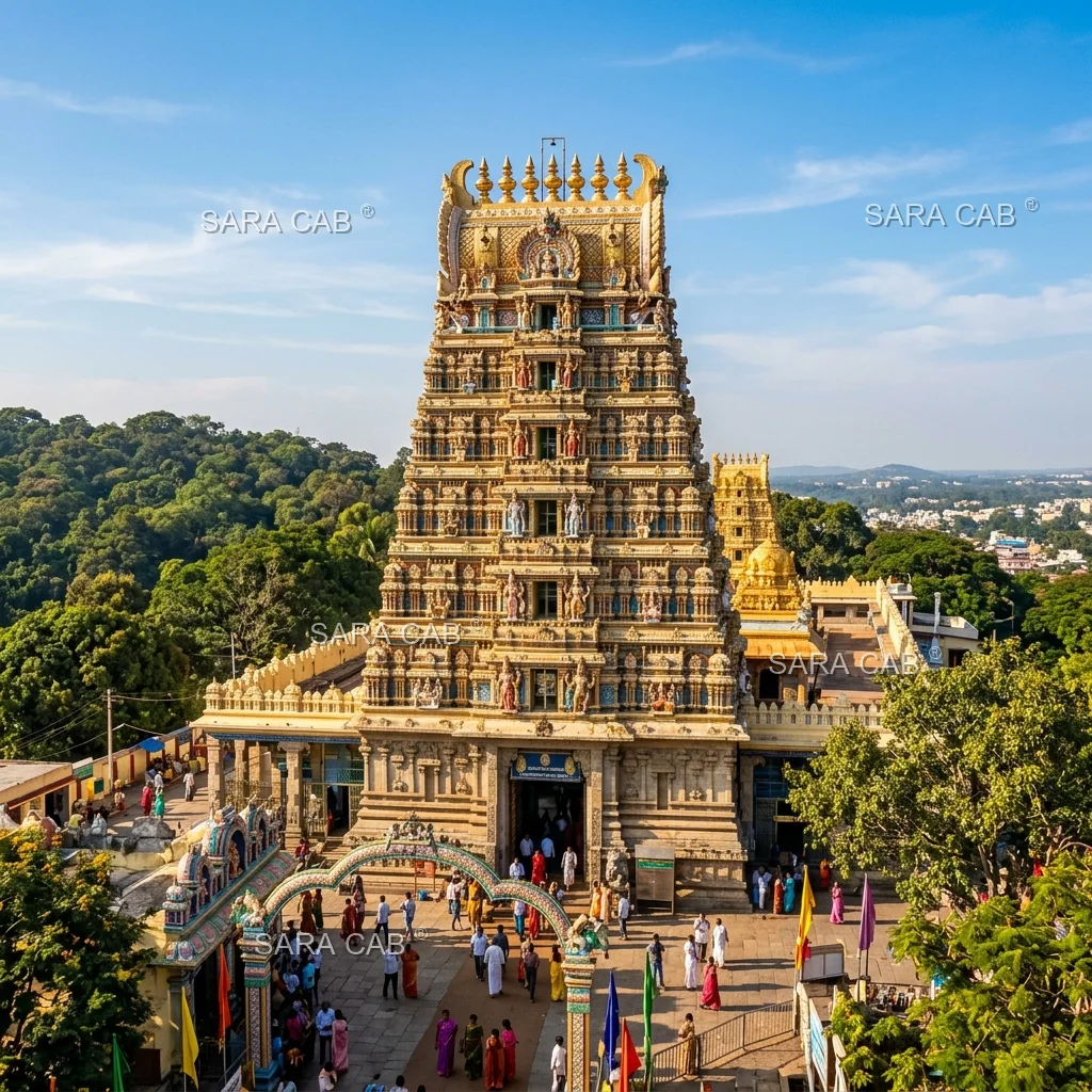 Chamundi Hills Temple Taxi Packages - SARA CAB Mysore