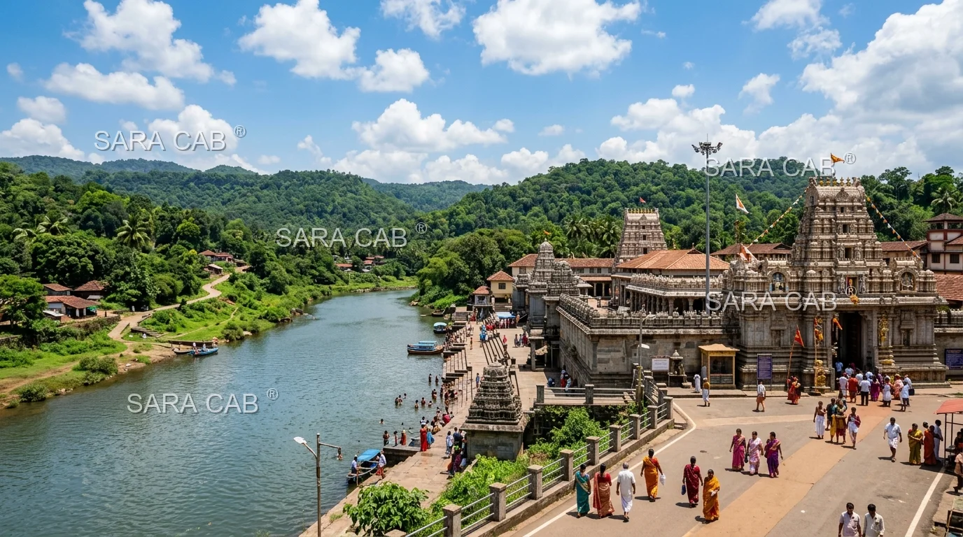 Mysore to Dharmasthala Cabs - SARA CAB Mysore