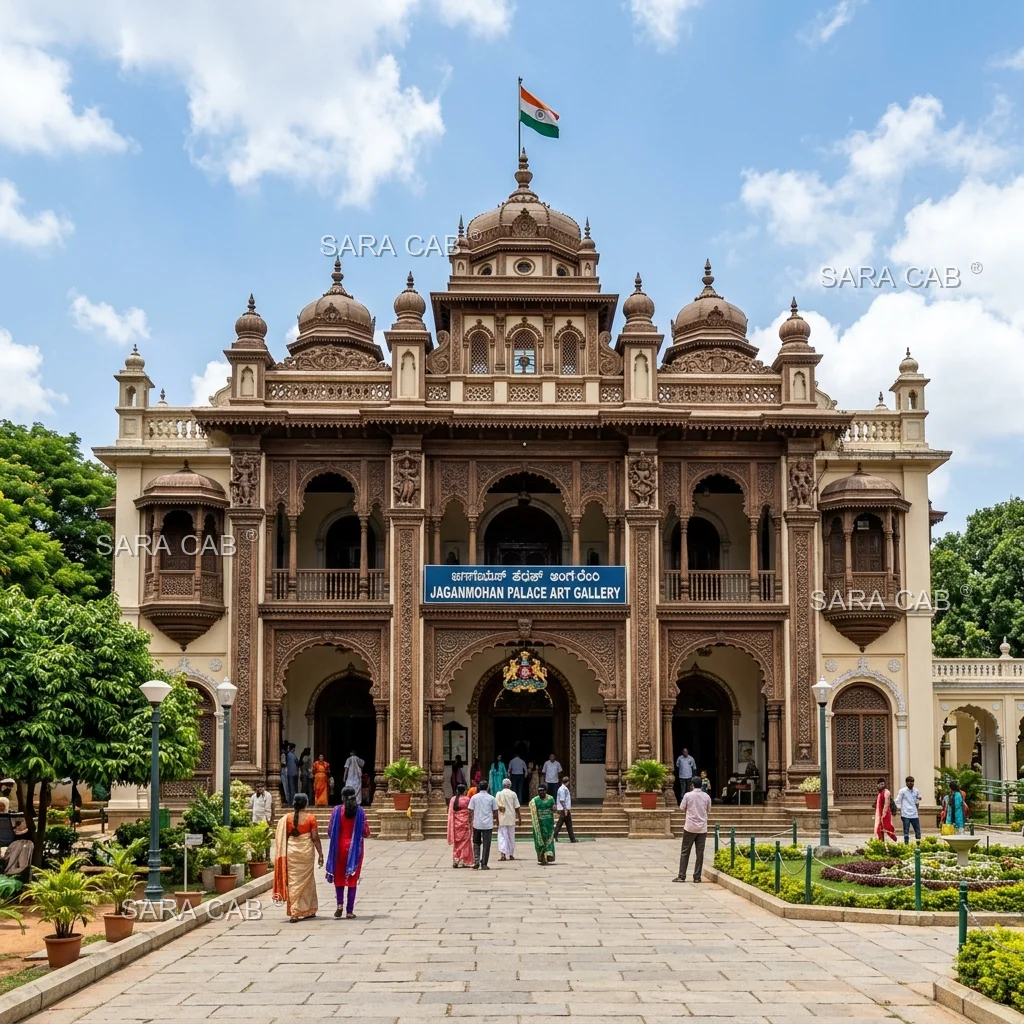 Jaganmohan Palace Taxi Packages - SARA CAB Mysore