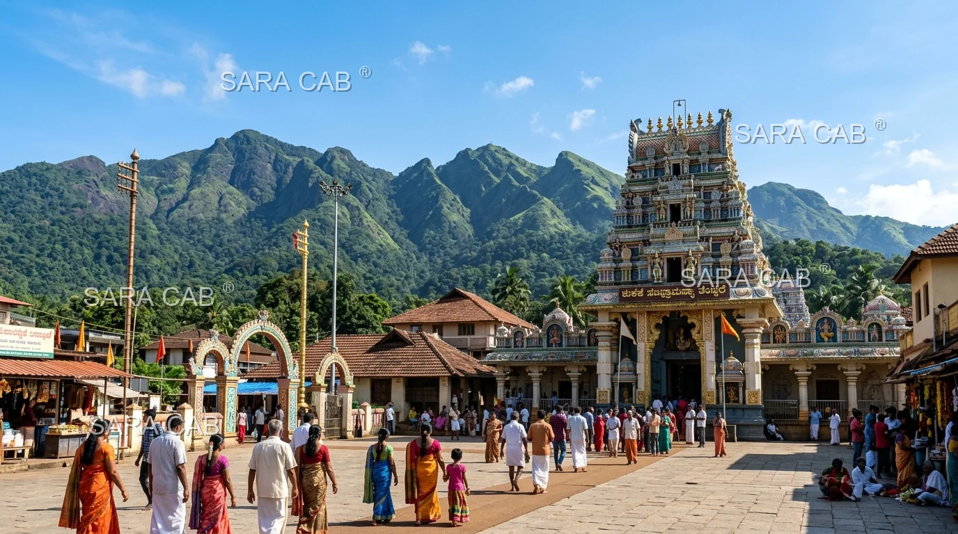 Mysore to Kukke Subramanya Cabs - SARA CAB Mysore