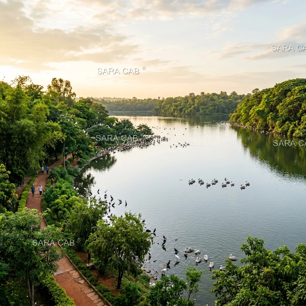 Lingambudhi Lake Birdwatching Cabs - SARA CAB Mysore