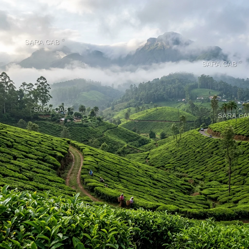 Mysore to Munnar Tour Packages - SARA CAB Mysore