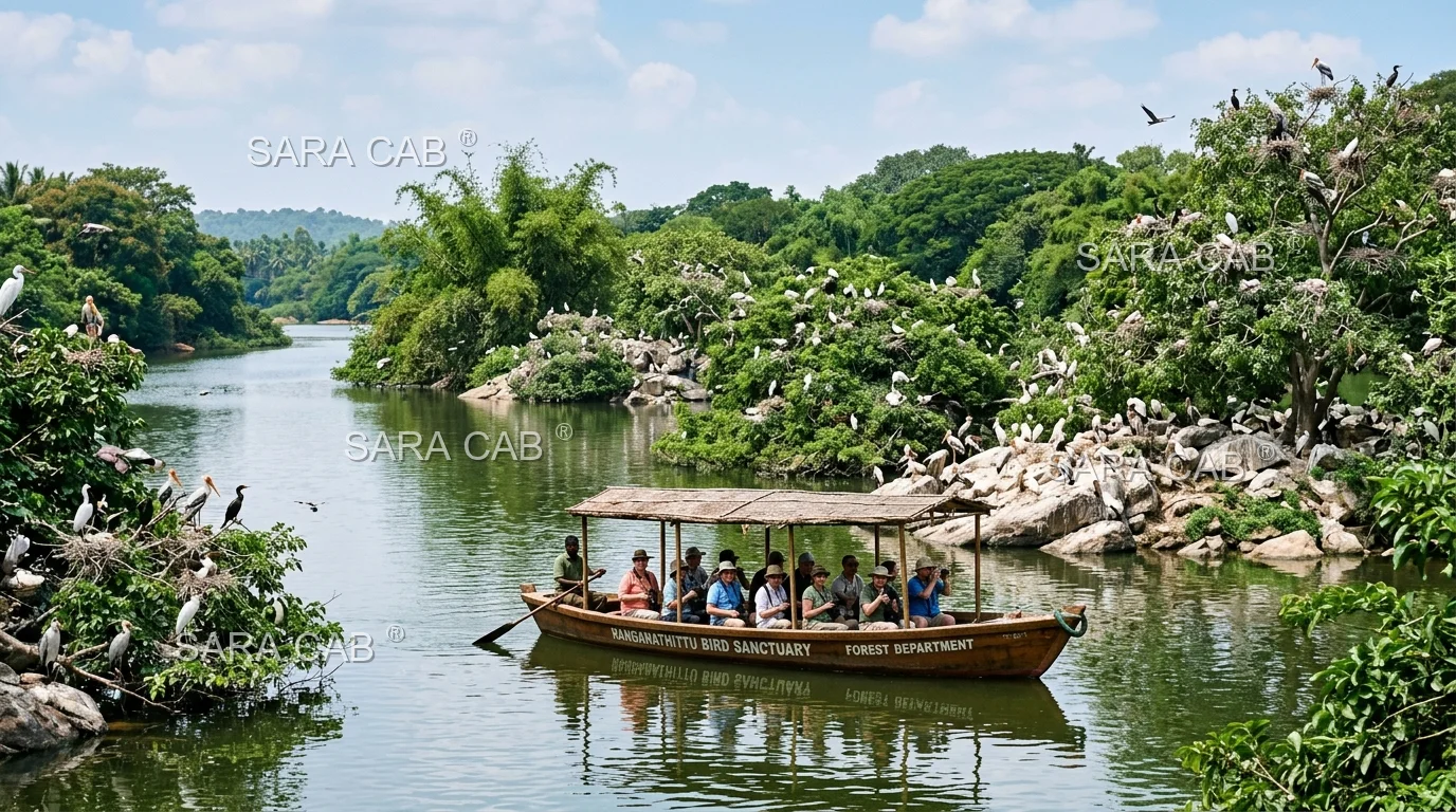 Ranganathittu Bird Sanctuary Cabs - SARA CAB Mysore