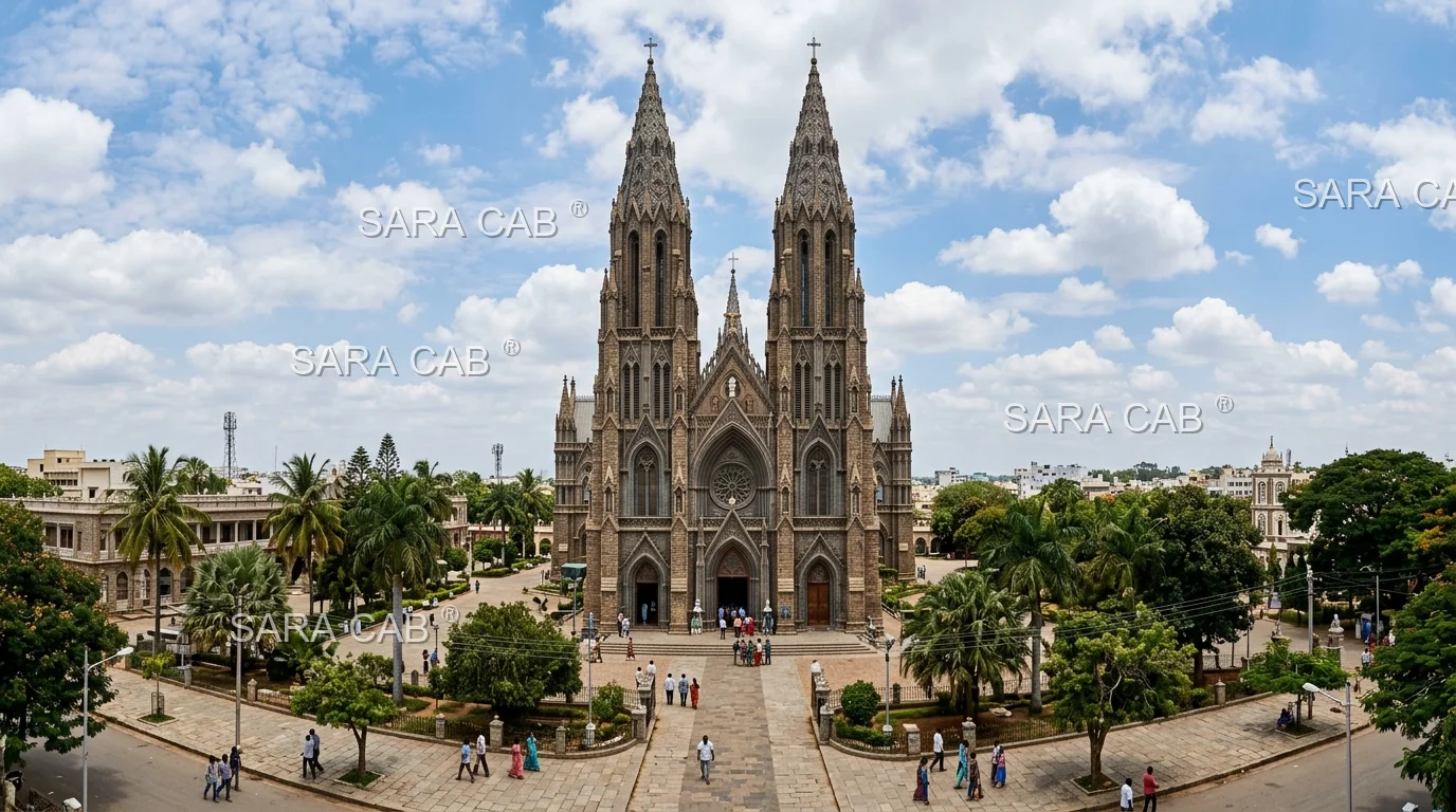St. Philomena's Cathedral Taxi Packages - SARA CAB Mysore